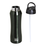 Black Thermos 550ml | Με Eσωτερικό Καλαμάκι