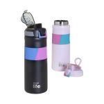 BLACK THERMOS 500ML | WITH SILICON GRIP