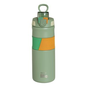 GREEN THERMOS 500ML | WITH SILICON GRIP