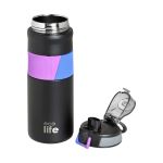BLACK THERMOS 500ML | WITH SILICON GRIP