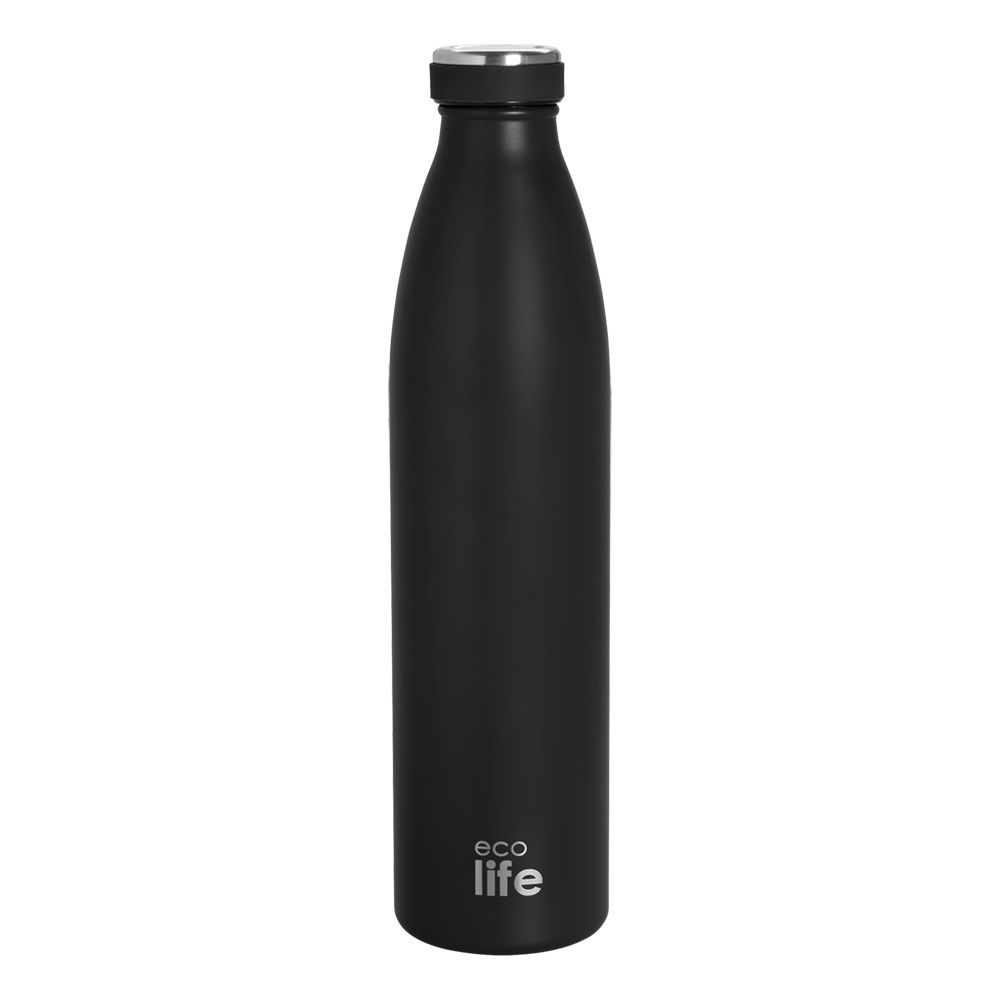 Slim Black Thermos 1lt