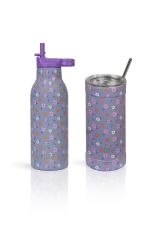 Flower Bloom Thermos 550ml | Με Εσωτερικό Καλαμάκι