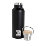 Black Thermos 500ml | Bamboo Lid