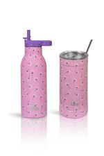 Pink Dandellion Thermos 550ml | Με Εσωτερικό Καλαμάκι