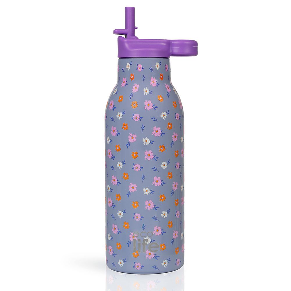 Flower Bloom Thermos 550ml | Με Εσωτερικό Καλαμάκι