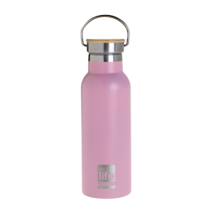 Pink Thermos 500ml | Bamboo Lid