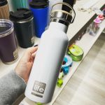 White Thermos 500ml | Bamboo Lid